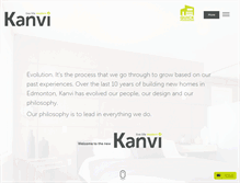 Tablet Screenshot of kanvihomes.com